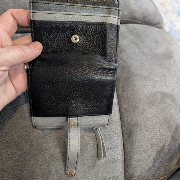 Brighton Barbados Credit Card Wallet Black N Grey 🩶 - Picture 5 of 11